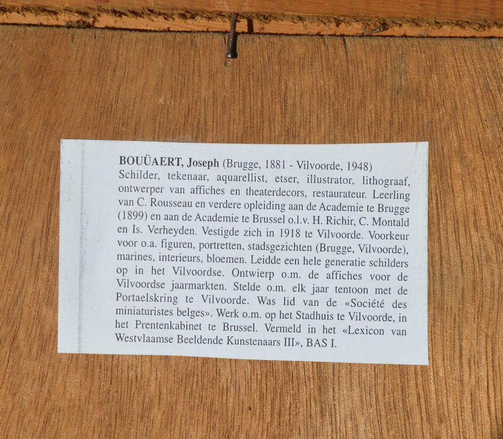 Joseph BOUUAERT (1881-1948) Belgian