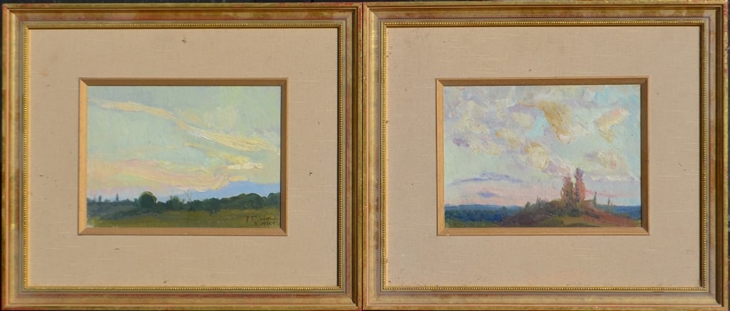 Lot of 2 Ivan BURYACHOK (1877-1936) Ukrainian - Polish