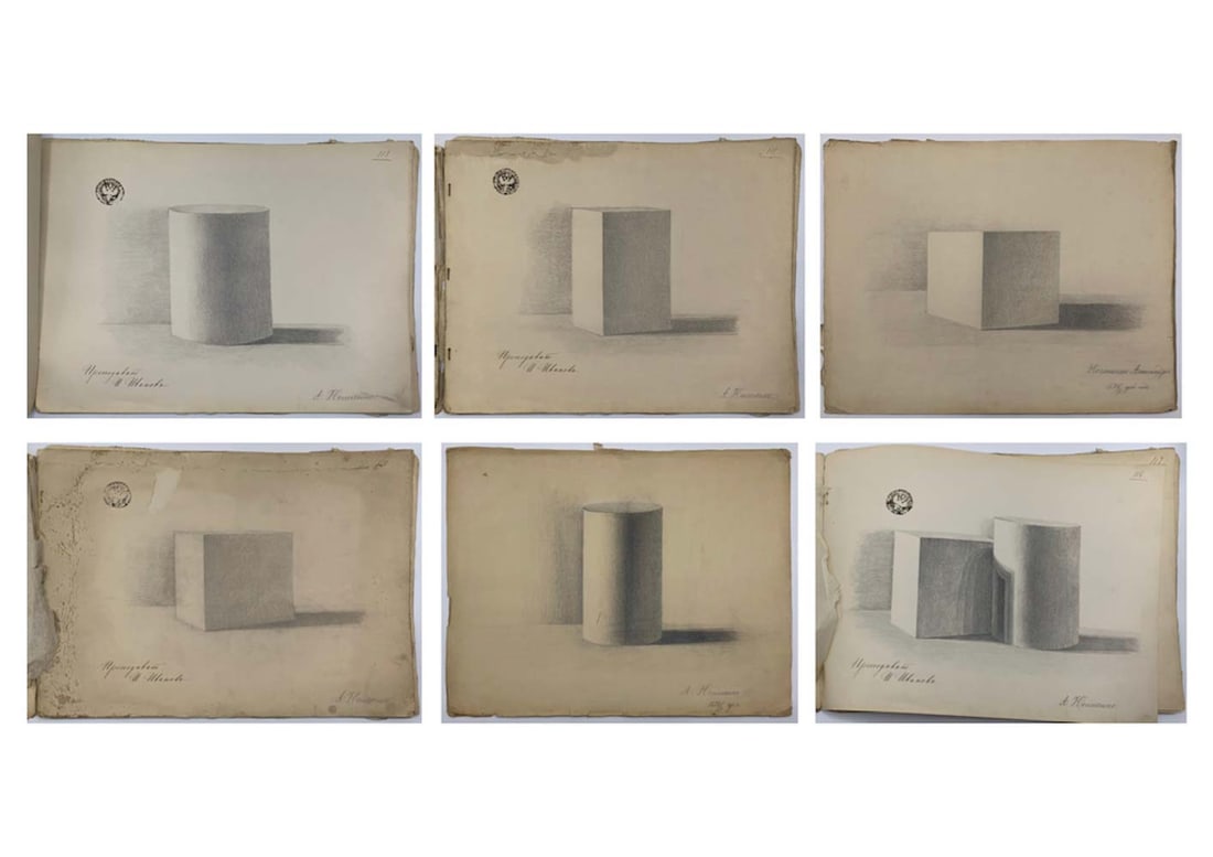 Portfolio of 41 Russian Academic drawings