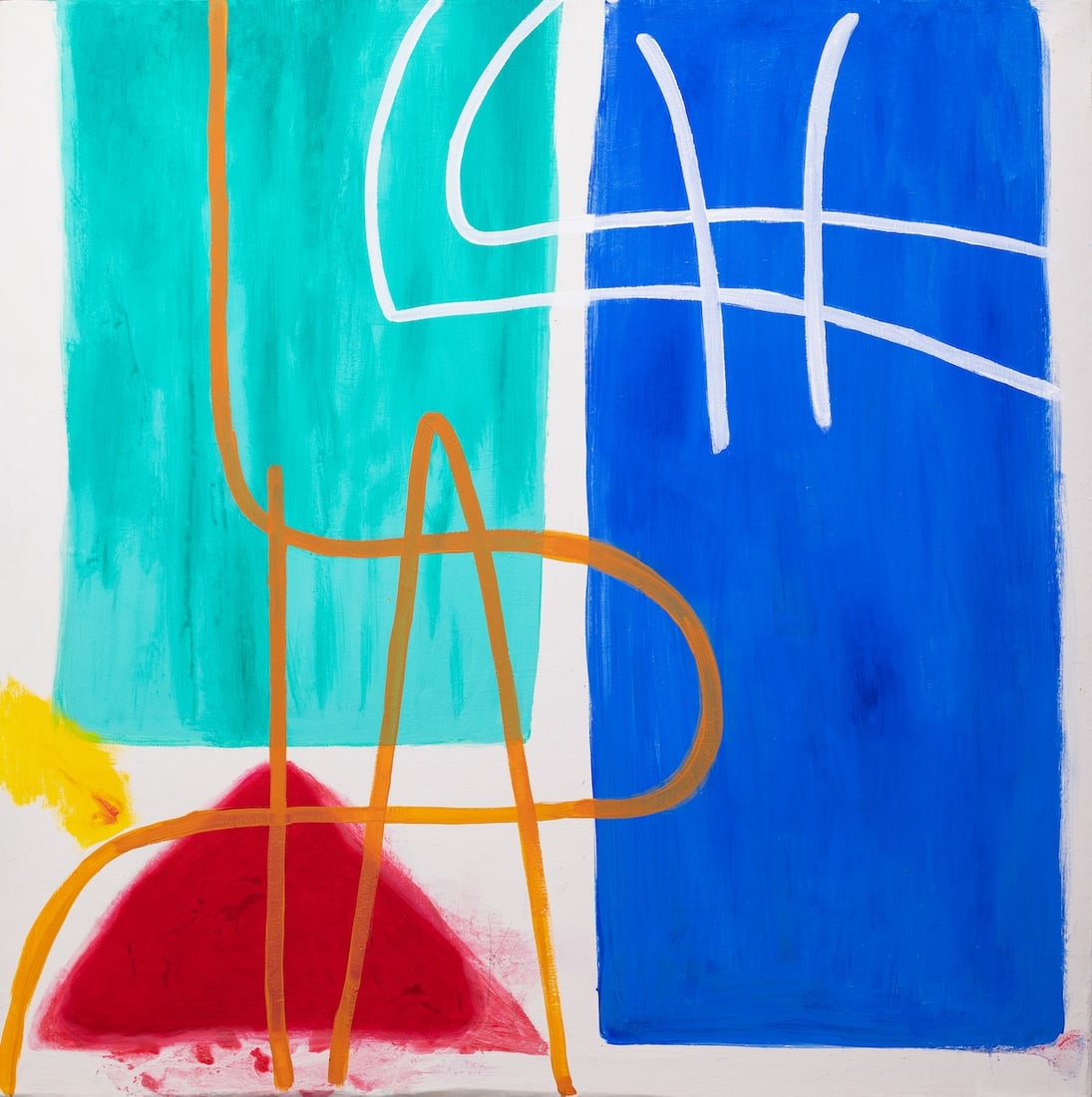 Kimber SMITH (1922-1981) USA: Kimber SMITH (1922-1981) ; oil on canvas / c.1970s ; dimensions 152,4 x 152,4 cm (60 x 60 in.) ; signed middle bottom ; Shipping to USA - DHL €1035 , National post with tracking service €725