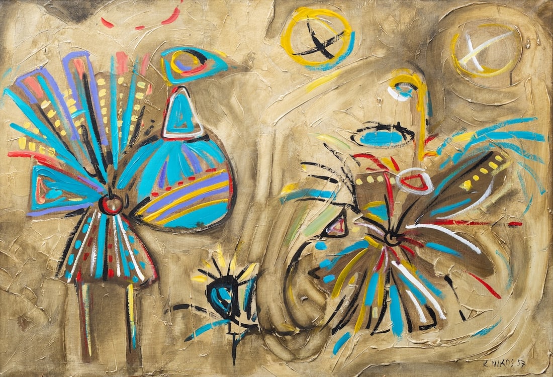 Nikos Kessanlis (1930-2004) Greek