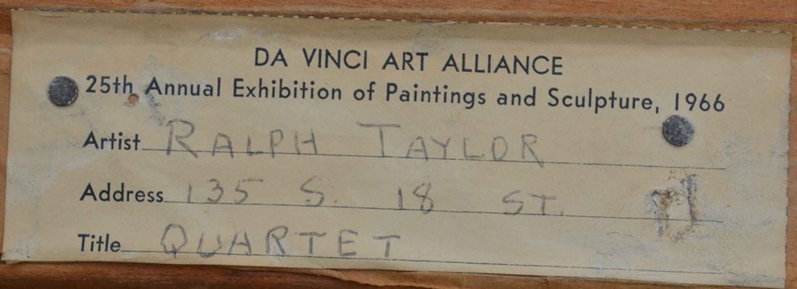 Ralph TAYLOR (1896-1978) Russian - American