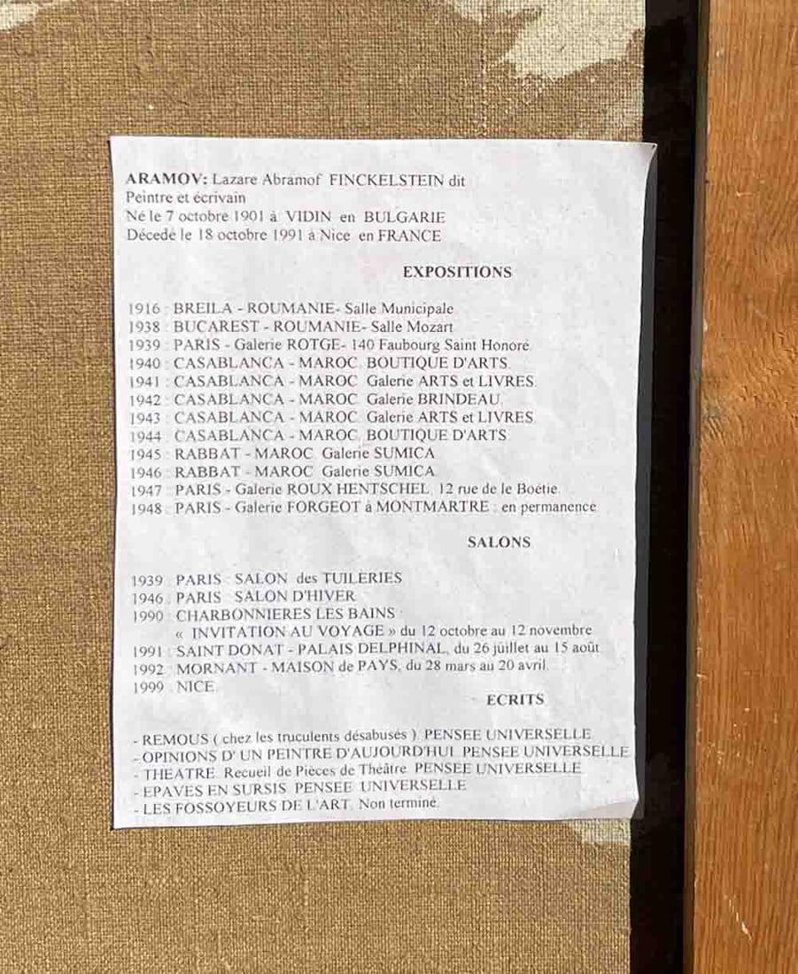 ARAMOV (1901-1991) Bulgarian - French