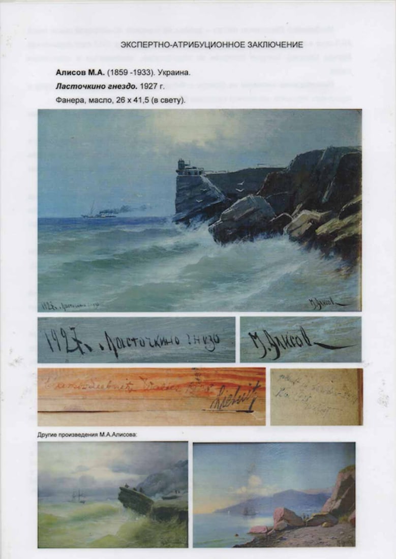 Mikhail ALISOV (1859-1933) Russian - Ukrainian