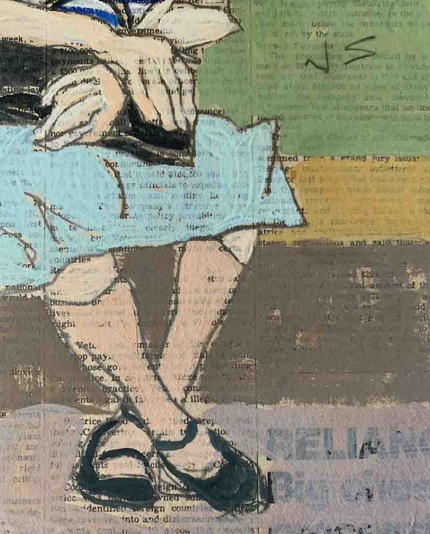 Joseph SOLMAN (1909-2008) Subway Gouache