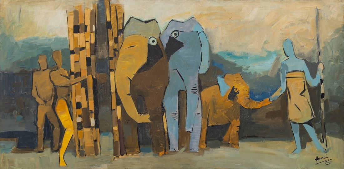 Maqbool Fida Husain (1915-2011) Indian - Great Britain