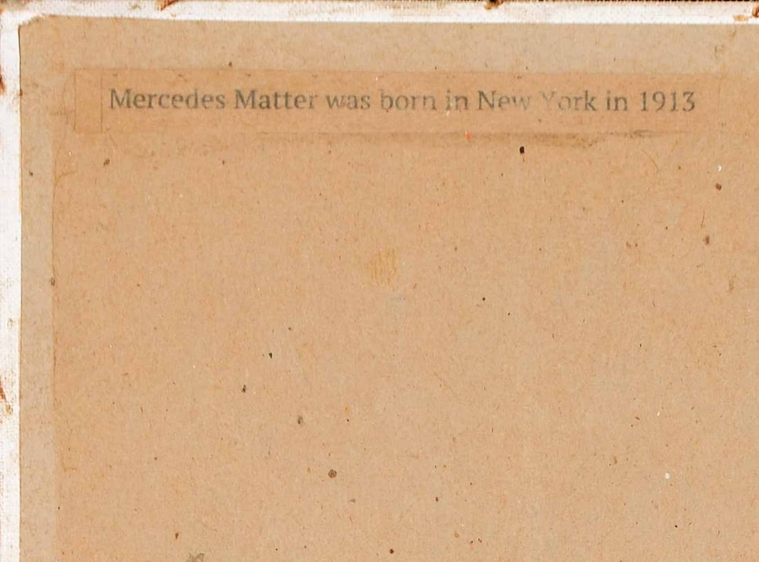 Mercedes Carles Matter (1913-2001) American