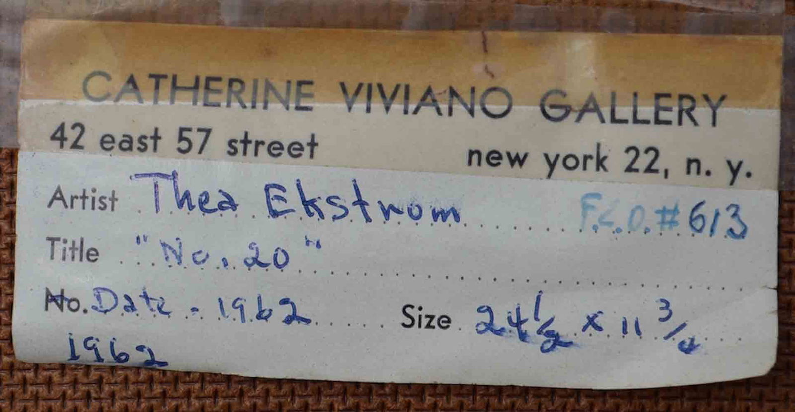 Thea EKSTROM (1920-1988) Swedish