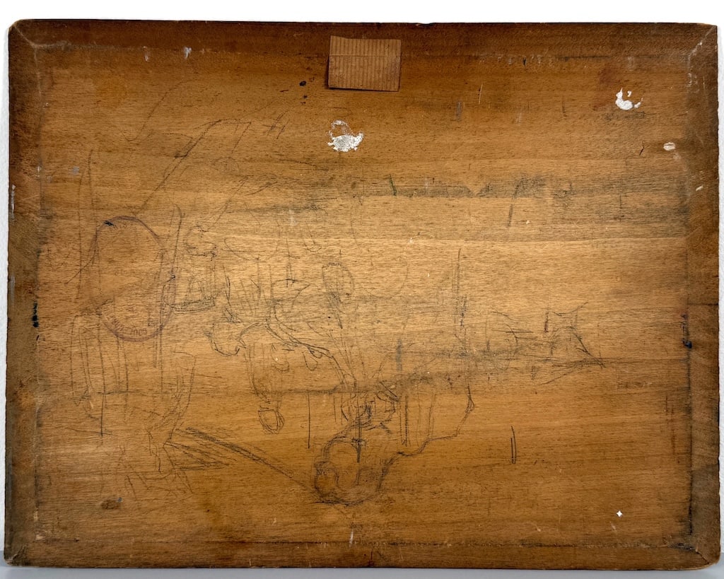 ILLEGIBLY signed French - Jewish painting