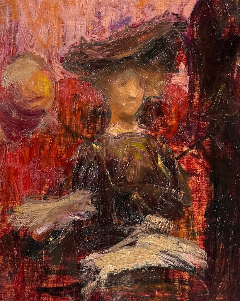 ILLEGIBLY signed French - Jewish painting