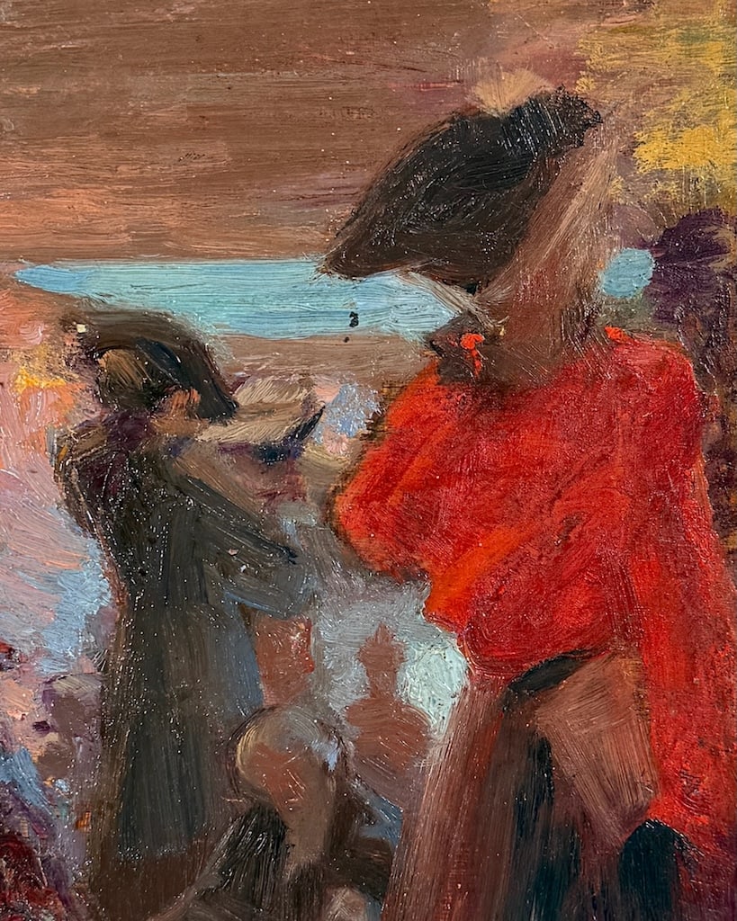 ILLEGIBLY signed French - Jewish painting