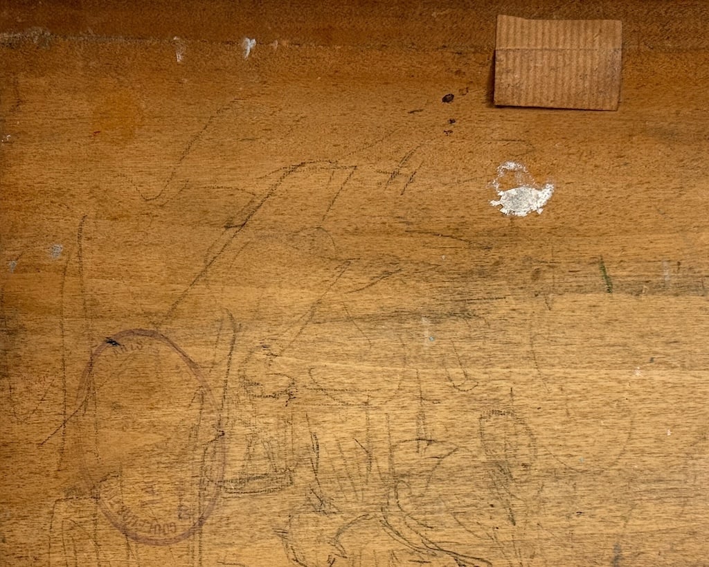 ILLEGIBLY signed French - Jewish painting