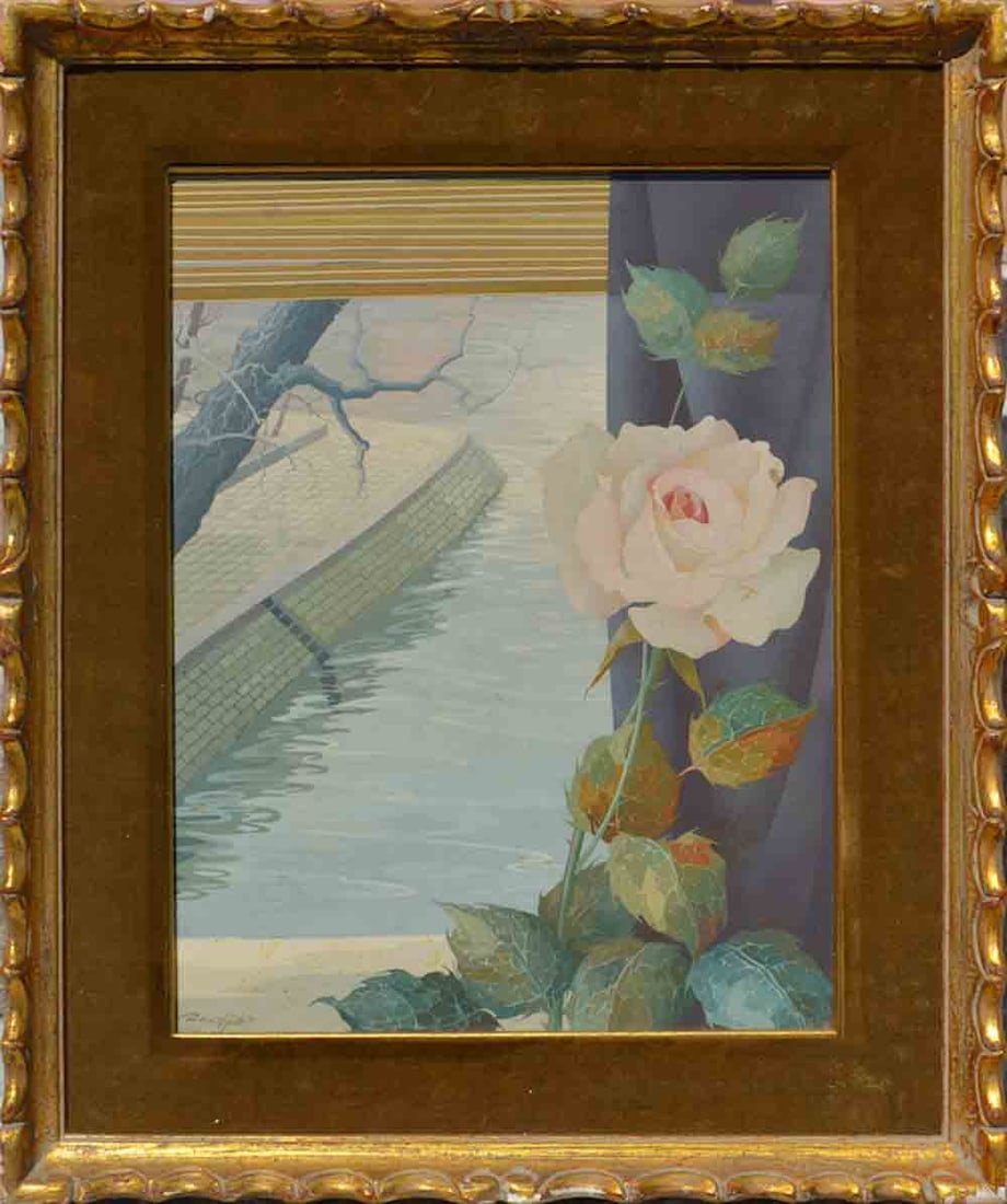 Rastislaw RACOFF (1904-1982) Russian - French: Rastislaw RACOFF (1904-1982) ; 1963 ; oil on artistboard - framed ; dimensions 35 x 26 cm (13 3/4 x 10 1/4 in.) ; signed & dated lower left corner ; Shipping to USA: DHL - $160 / National post with tr