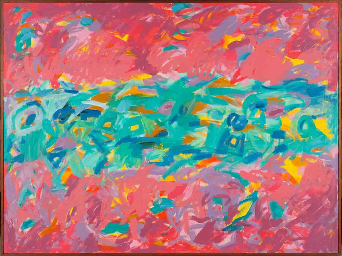 Ethel K. SCHWABACHER (1903-1984) USA, American, NY: Ethel K. SCHWABACHER (1903-1984) ; oil on canvas / mid 20th century ; dimensions 127 x 170 cm (50 x 67 in.) ; signed lower left corner ; Shipping to USA - DHL $885 , National post with tracking servic