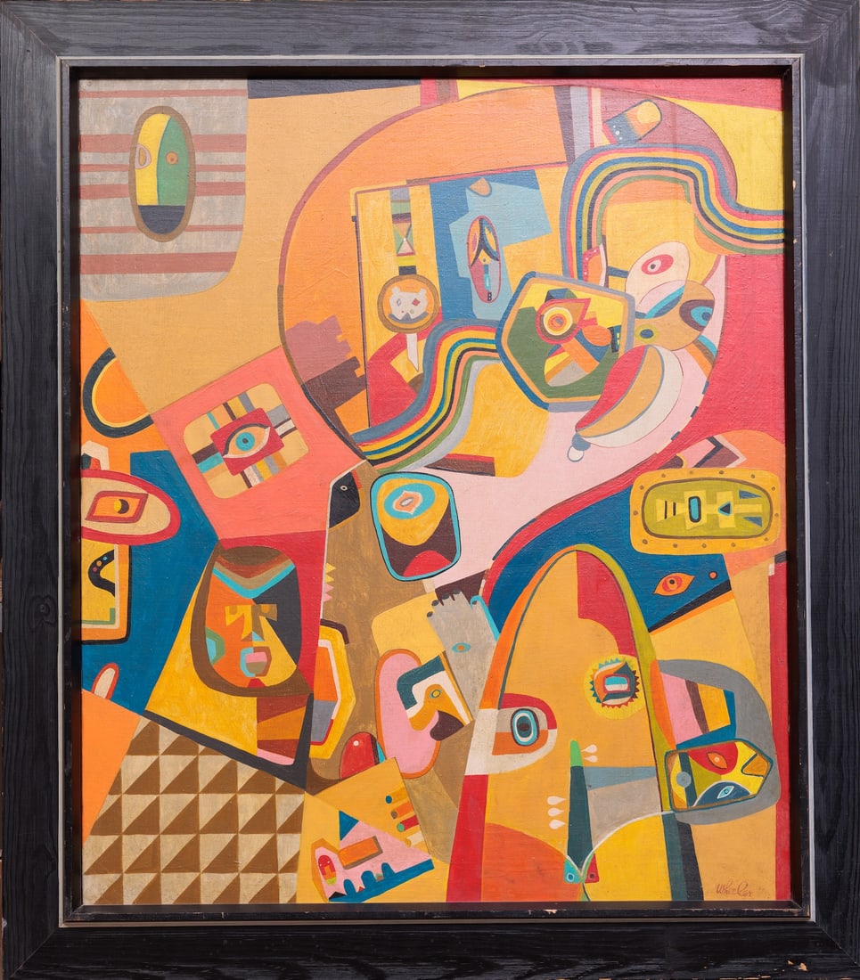 Steve Wheeler (1912-1992) Slovak - American: Stephen Brosnatch (1912-1992) New York City - Indian Art of the United States ; W68 ; 1941 ; oil on canvas / framed ; dimensions 76,5 x 63,5 cm (30 x 25 in.) ; frame size 89 x 77 cm (35 x 30 1/3 in.)