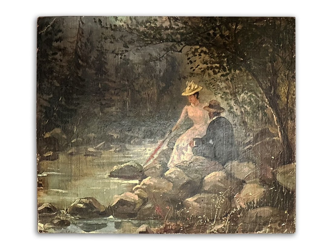 Galante scene by unknown artist (1 of 2)