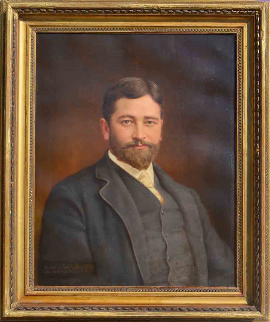 Carl Ludwig BRANDT (1831-1905) German - American: Carl Ludwig BRANDT (1831-1905) ; Portrait of Dr. Thomas A. McBride ; late 19th century ; medium / framed ; oil on canvas 74 x 58 cm (29 x 23 in.) ; frame size 92 x 77 cm (36 1/4 x 30 1/4 in.) ; signed