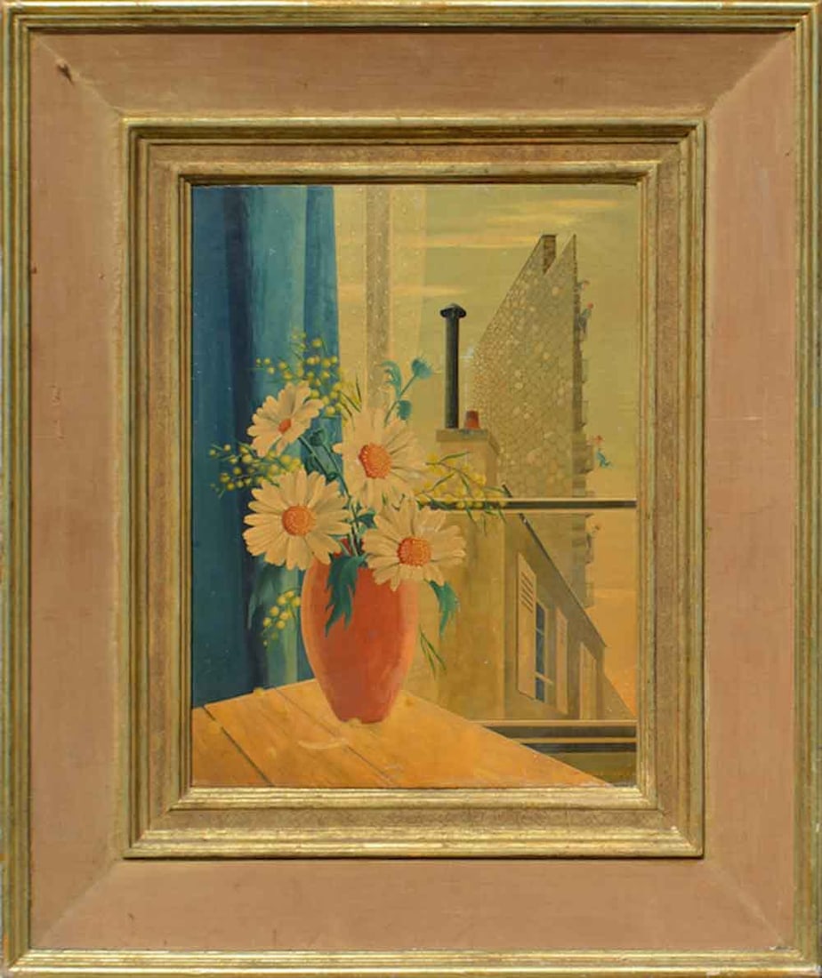 Rastislaw RACOFF (1904-1982) Russian / French: Rastislaw RACOFF (1904-1982) ; 1949 ; oil on artistboard - framed ; dimensions 35 x 26 cm (13 3/4 x 10 1/4 in.) ; signed & dated lower left corner ; Shipping to USA: DHL - $160 / National post with tr