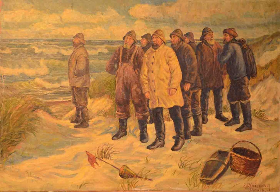 Emil Janus WEINREICH (1892-1975) Denmark: Emil Janus WEINREICH (1892-1975) ; the 1st third of the 20th century ; oil on canvas / unframed ; dimensions 67 x 88 cm (26 1/3 x 34 2/3 in.) ; signed lower right corner ; Shipping to USA - DHL $250 ,