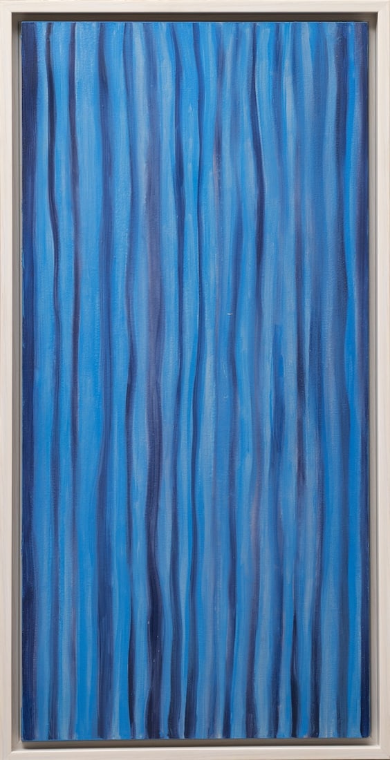 Moira DRYER (1957-1992) Canada - USA - American: Moira DRYER (1957-1992) ; acrylic on wood / 1990 ; dimensions 74 x 35,5 cm (29 x 14 in.) ; frame size 78 x 40 cm (30 3/4 x 15 3/4 in.) ; signed and dated on verso ; Shipping to USA - DHL €650 , N