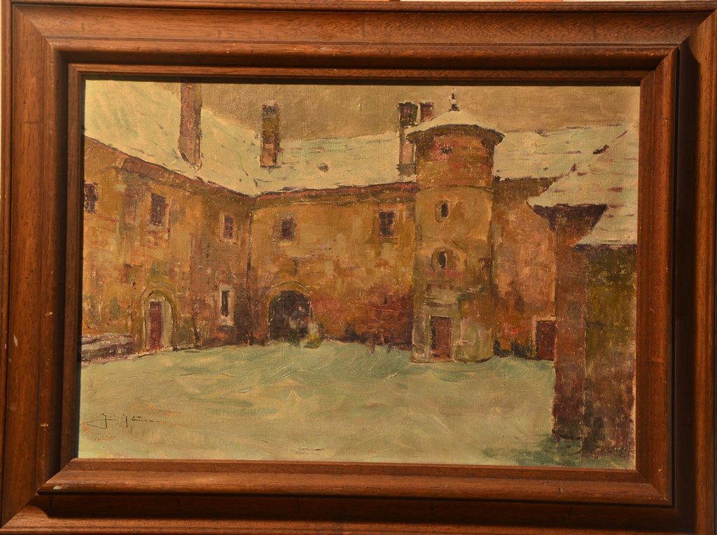 JirÃ­ HERMAN (1892-1969) France / Czech Republic: Jiri Herman (1892-1969) the first third of the 20th century oil on canvas ; framed 35 x 51 cm (13 3/4 x 20 in.) signed lower left Shipping to USA: DHL - $250 ; National post with tracking service - $1