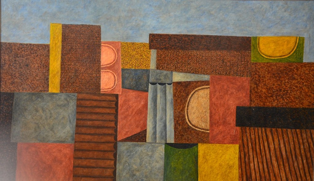 Joseph GLASCO (1925-1996) American artist: Joseph GLASCO (1925-1996) ; Abstract ; 1969 (60?) ; oil on canvas ; framed ; dimensions 93 x 152 cm (36 1/4 x 60 in.) ; signed and dated at the right side ; Shipping to USA: DHL - $450 , National post