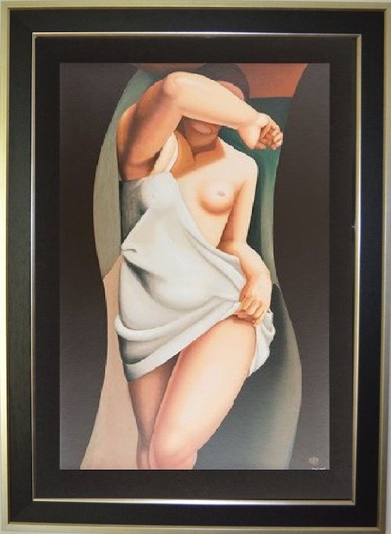 Tamara DE LEMPICKA (1898-1980) Model: Tamara DE LEMPICKA (1898-1980) ; Model ; 1991 ; lithograph / framed with glass ; image size 116 x 80 cm (46 x 31 1/2 in.) ; edition 193/195 ; Shipping to USA - DHL $450 , National post with tracking s
