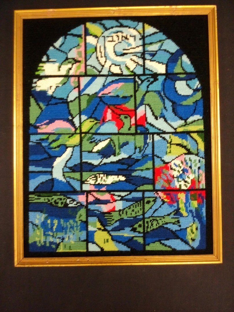 Chagall Needlepoint Canvas Stained Glass Window Reuben May 01, 2016