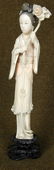 2: ANTIQUE CHINESE IVORY CARVED LADY - 2