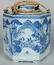 17: ANTIQUE CHINESE HEXAGONAL ARGYLE FORM TEAPOT