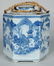 17: ANTIQUE CHINESE HEXAGONAL ARGYLE FORM TEAPOT - 2