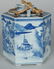 17: ANTIQUE CHINESE HEXAGONAL ARGYLE FORM TEAPOT - 4