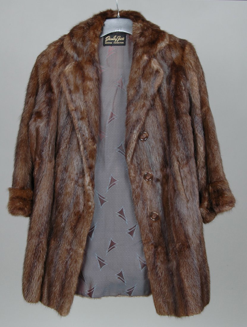 FUR COAT, STANLEY FURS DENVER COLORADO SPRINGS,: L. 39" Provenance: Estate of Lynn Redden, Houston, Delaware.