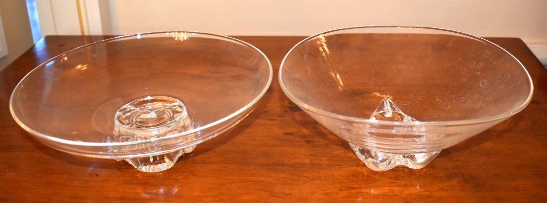 TWO STEUBEN LEAD CRYSTAL BOWLS (1 of 2)