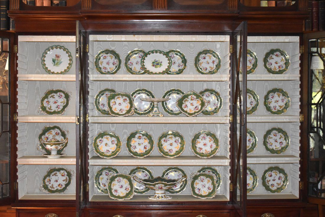 EXTENSIVE ENGLISH 19TH CENTURY DESSERT SERVICE (1 of 8)