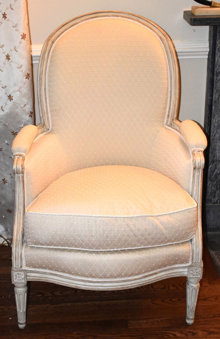 LOUIS XV STYLE BERGERE CHAIR (1 of 4)