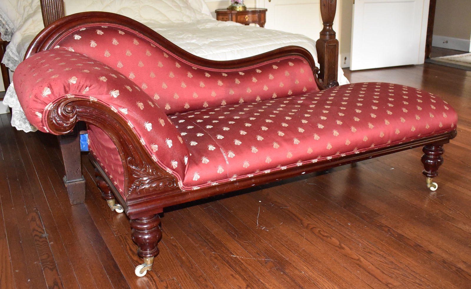 FINE ENGLISH REGENCY MAHOGANY RECAMIER (1 of 5)