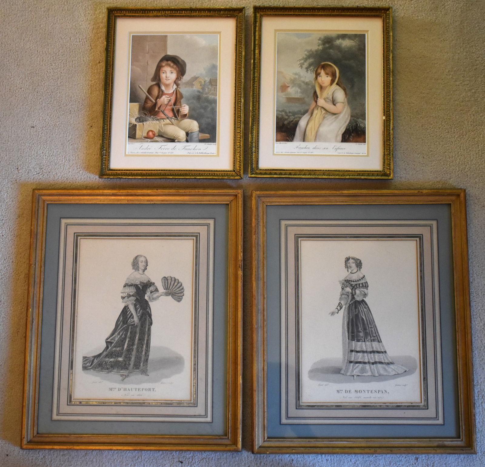 TWO PAIRS OF 19TH CENTURY FRENCH ENGRAVINGS (1 of 3)