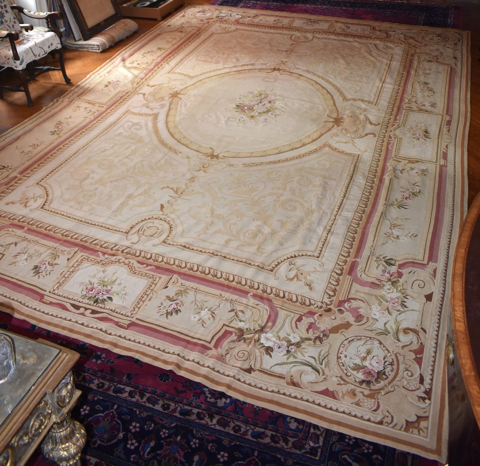 EXCEPTIONAL 12' x 18' AUBUSSON CARPET (1 of 6)