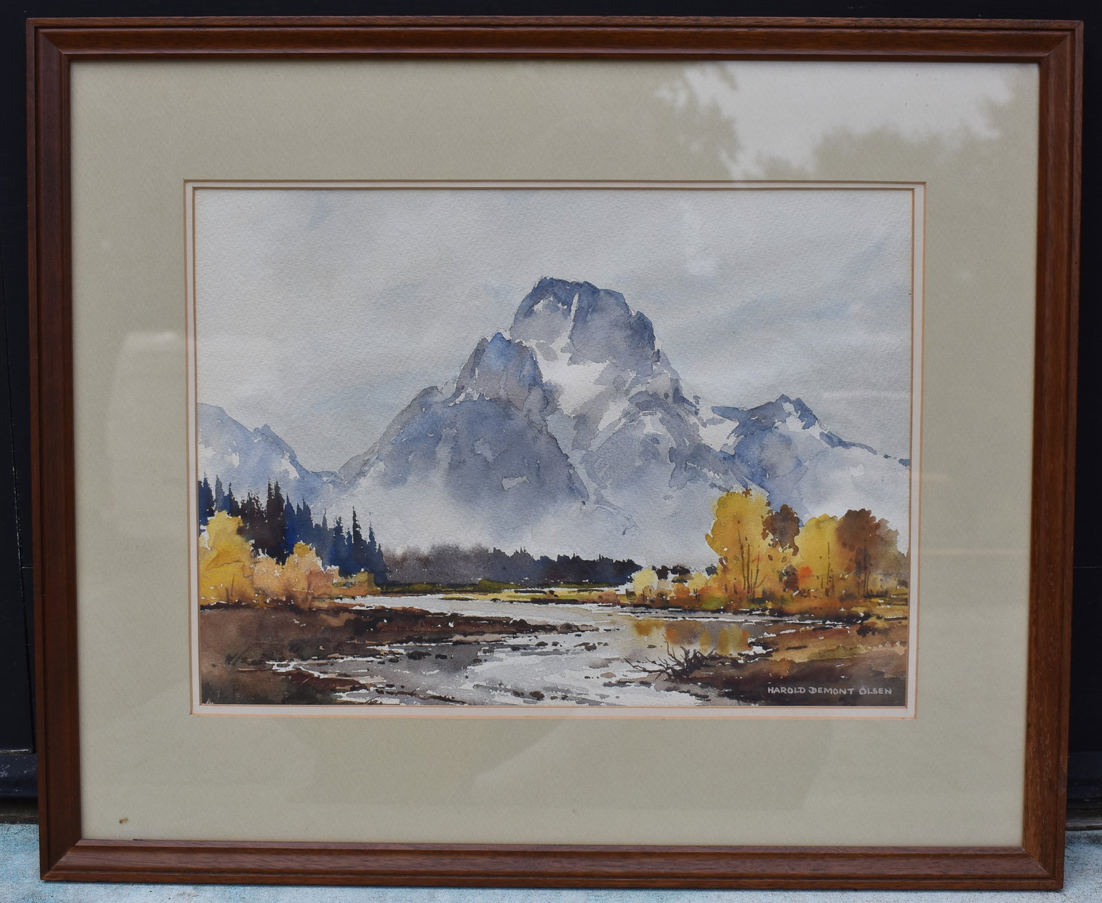 HAROLD DERMONT OLSEN, (1928-2020) WATERCOLOR (1 of 4)
