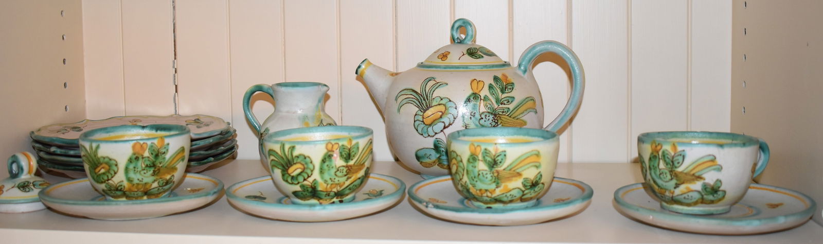 VIETRI ITALIAN STONEWARE TEA SERVICE (1 of 1)