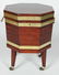 CHOICE ENGLISH REGENCY MAHOGANY BRASS BOUND CELLARETTE