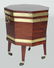 CHOICE ENGLISH REGENCY MAHOGANY BRASS BOUND CELLARETTE - 3