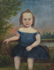 RARE SOUTHERN FOLK ART PORTRAIT OF YOUNG GIRL, - 2