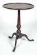 18TH C. DELAWARE VALLEY QUEEN ANNE DISH TOP CANDLESTAND