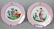 PAIR OF 19TH C. FRENCH CABINET PLATES, DIAMETER 8 3/4"