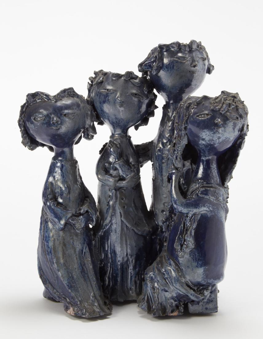 Renato Bassoli - "Four feminine figures", glazed (1 of 1)