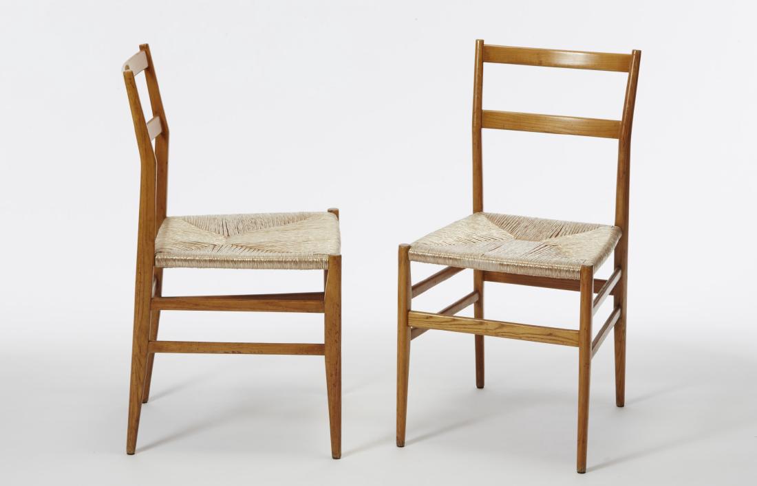 Gio Ponti - A pair of "646 Leggera" chairs. Produced by (1 of 1)
