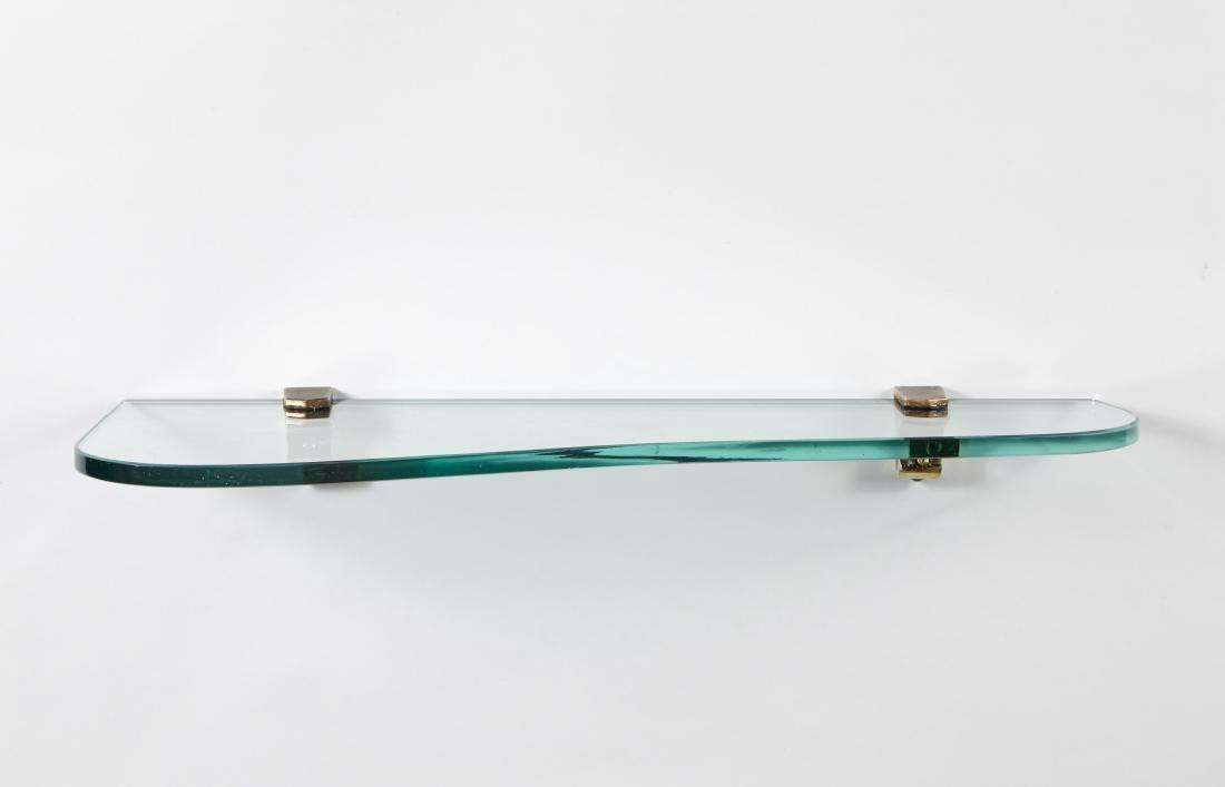 Fontana Arte - A crystal shelf. Milan, 1950s. With (1 of 1)