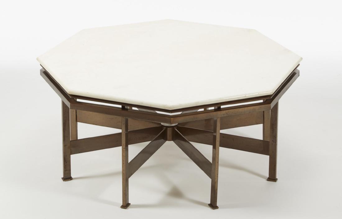 Enrico Castiglioni (attributed) - Low table, brass and (1 of 1)